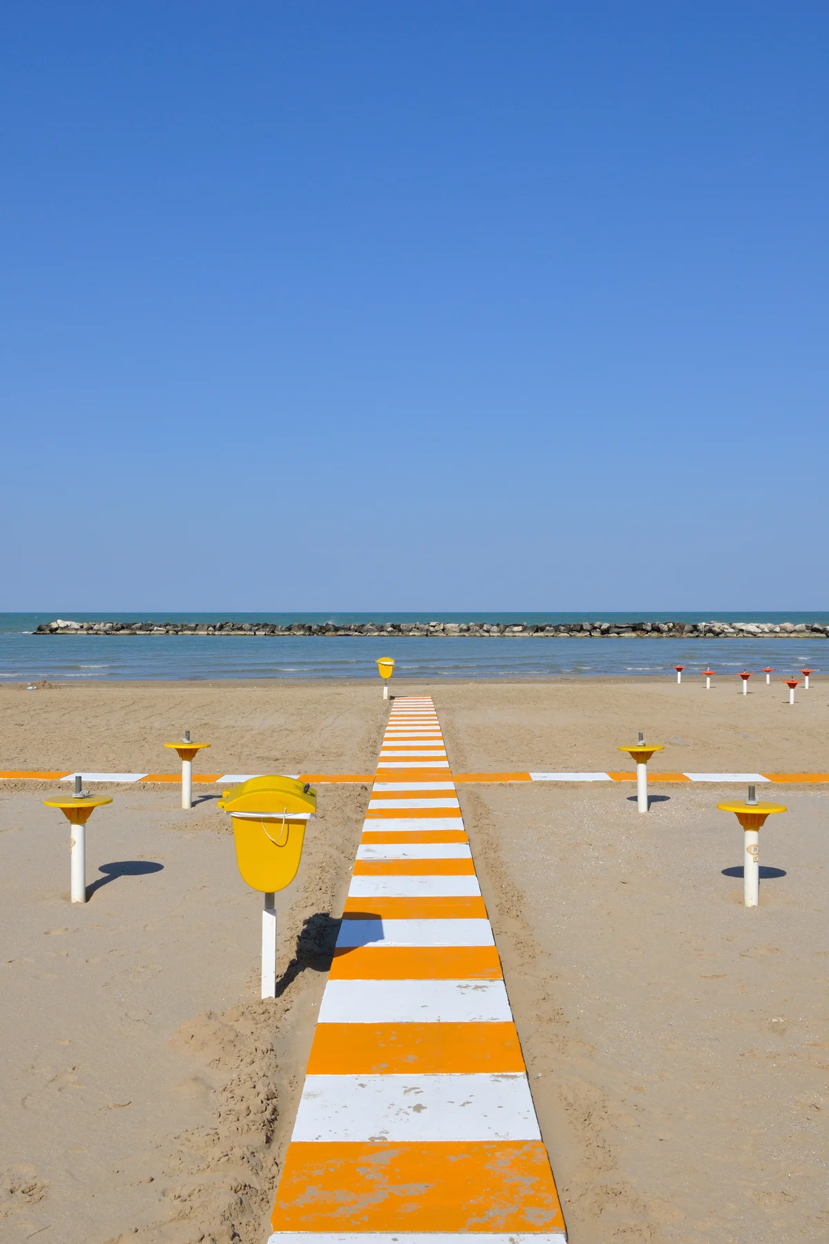 La spiaggia di Bellaria-Igea Marina e il mare Adriatico